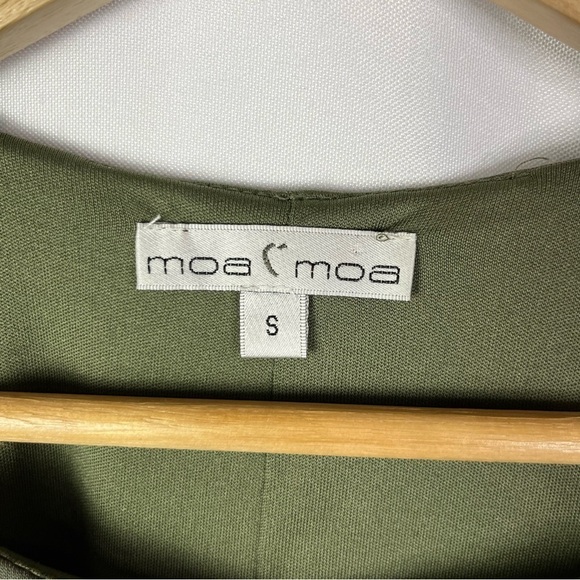 Moa Moa Green Square High Neck Swing Tank Top S - Picture 4 of 4